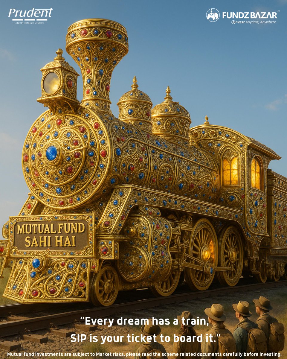 InsightInvesto2's tweet image. 🚆 Every dream has a train.
SIP is your ticket to board it.

#FundzBazar #MutualFundSahiHai #SIPRevolution #InvestSmart #FinancialFreedom