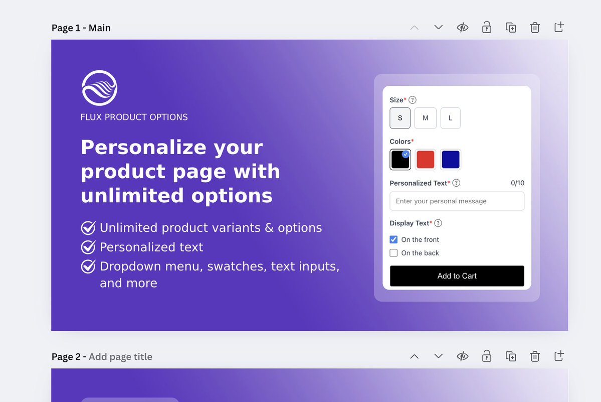 yongyi_xu's tweet image. man canva is awesome!

I&apos;m so late in shopify app submission process. Making app listing images taks forever for me

Will aim to finish all these and submit this week!