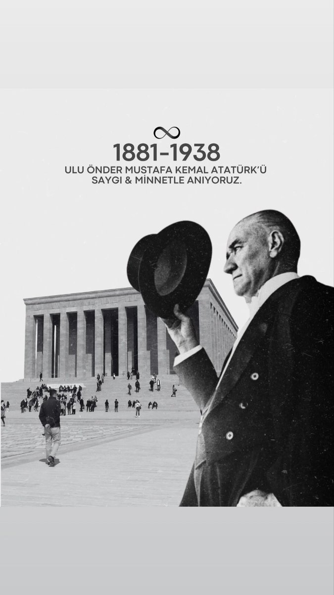 Ruhun şad olsun büyük lider Mustafa Kemal Atatürk ..
Seni her daim rahmet ve minnet ile anacağız 🇹🇷🇹🇷🇹🇷🇹🇷

#10Kasim