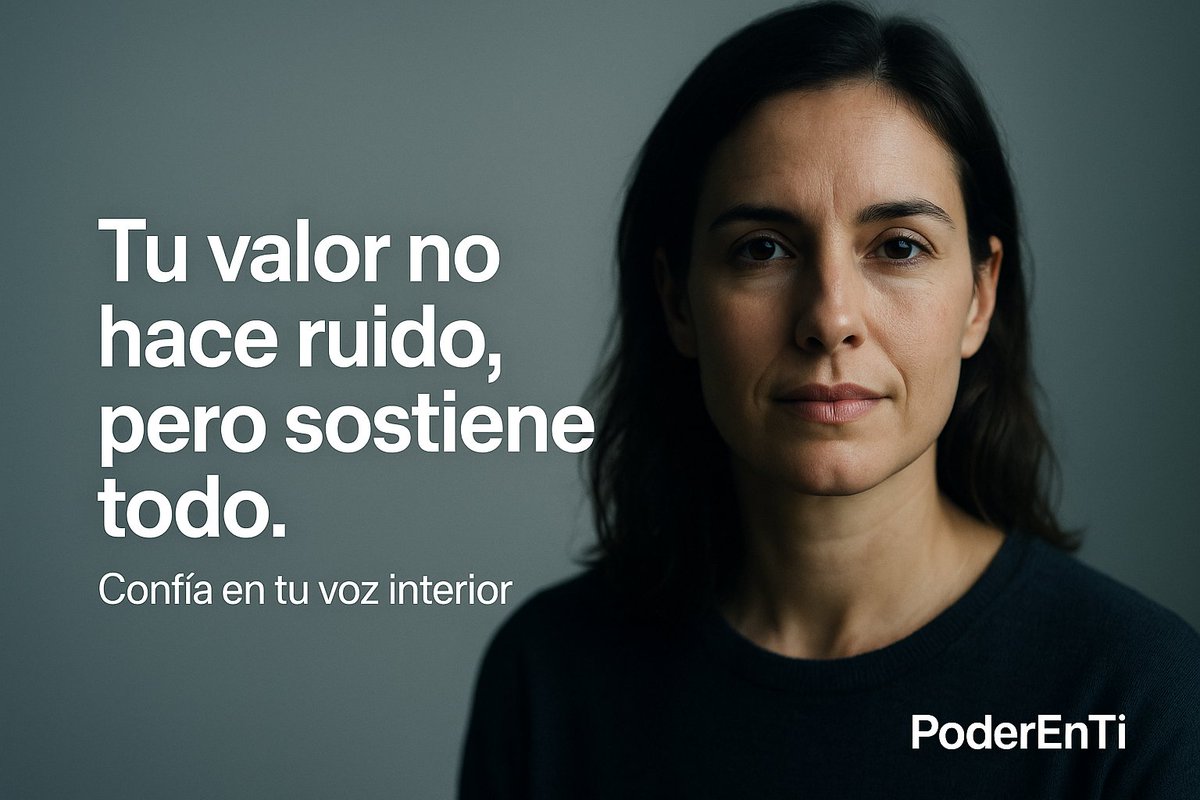 PoderEnti's tweet image. Tu valor no hace ruido, pero sostiene todo. #PoderEnTi

📌 Guarda este mensaje si resuena contigo.

#Calma #Equilibrio #Presente #Bienestar #Confianza
