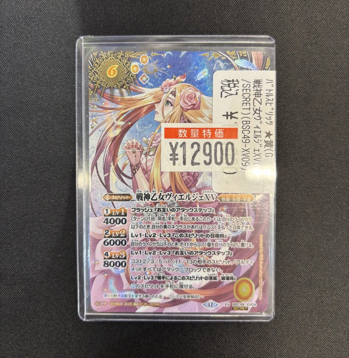 戦神乙女ヴィエルジェXV secret 戦神乙女ヴィエルジェXV secret BSC49-XV09 XV 戦神乙女ヴィエルジェXV