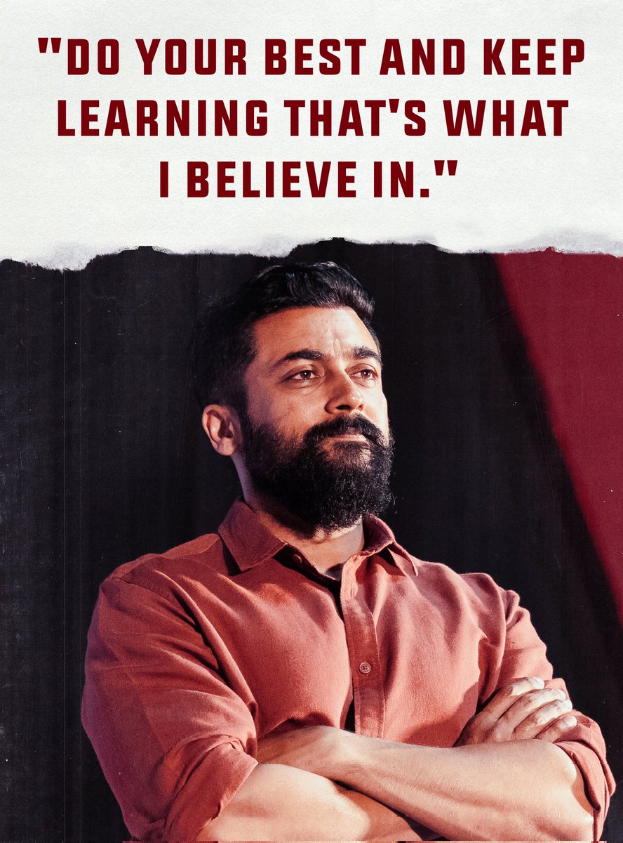 Do your best, always! ✨

<a href="/Suriya_offl/">Suriya Sivakumar</a> #MondayMotivation
