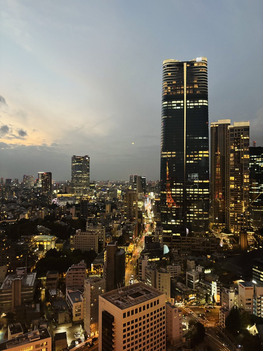 ditakahlua's tweet photo. とある予定で東京タワーに行ったんだけど、隣のビルに映る東京タワーが良すぎた。 https://t.co/jlCAhfdpeQ