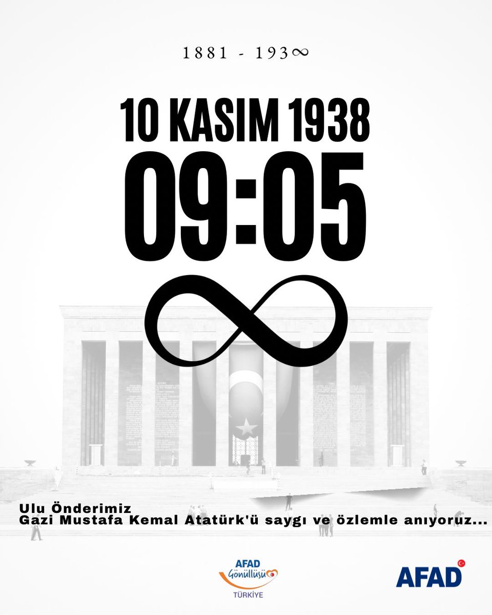 afad_gonulluler's tweet photo. Cumhuriyetimizin kurucusu Gazi Mustafa Kemal Atatürk'ü vefatının 87. yıl dönümünde Büyük Önderi saygı, minnet ve özlemle yâd ediyoruz. Öyle bir ömür düşünün ki kendini bildiğinden beri vatan için atan bir kalp, vatan için yaşayan bir can, bağımsızlık için feda edilen ömür 10Kasım https://t.co/qo2xKrW2U4