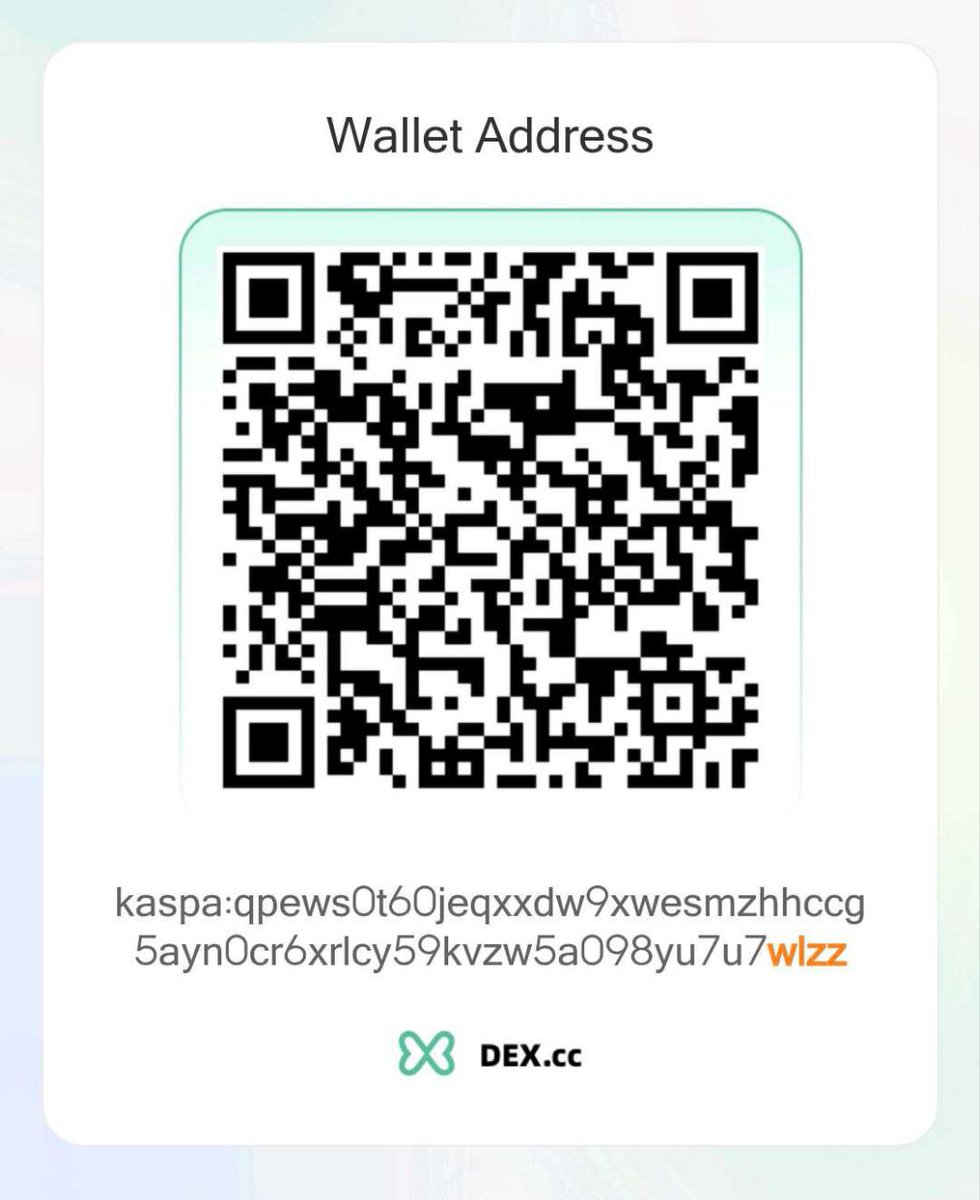 dendedaff's tweet photo. @dexcc_official @AntoniaAiza067 @Deniaroko @werdafed kaspa:qpews0t60jeqxxdw9xwesmzhhccg5ayn0cr6xrlcy59kvzw5a098yu7u7wlzz https://t.co/jmhr1lPiai