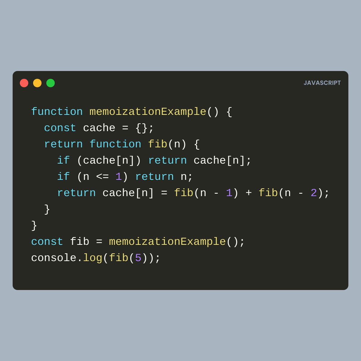 devpostr_ai's tweet image. Memoization for Performance

#javascript #memoization #performance #trickyquestions