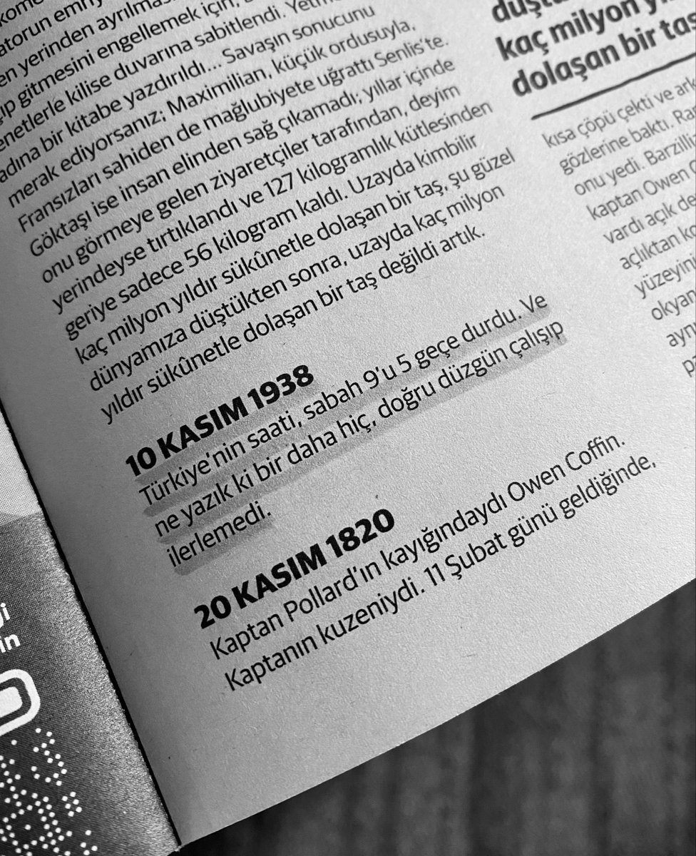 10 KASIM 1938

Türkiye’nin saati, sabah 9’u 5 geçe durdu. ♾️

<a href="/_kaankoc_/">Kaan Koç</a> 🖋️