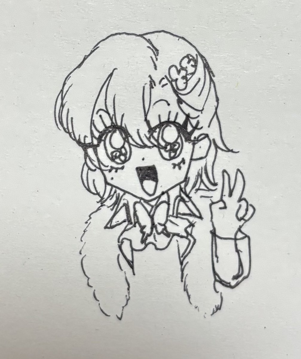 そういえば、この間メラティオ様とお会いしたので、なんとなく思い立って似顔絵を描いてみましたの！
そっくりですわね〜！✨