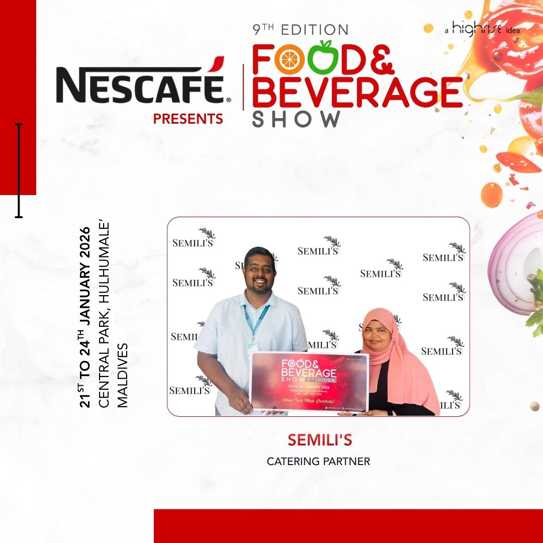 Semili's brings the most flavorful local and international cuisine to the table as they come onboard as a Catering Partner of the Food &amp; Beverage Show 2026!

Don't miss the 9th edition of Food &amp; Beverage Show:
21st 22nd 23rd and 24th January 2026 at Central Park, Hulhumale'

See