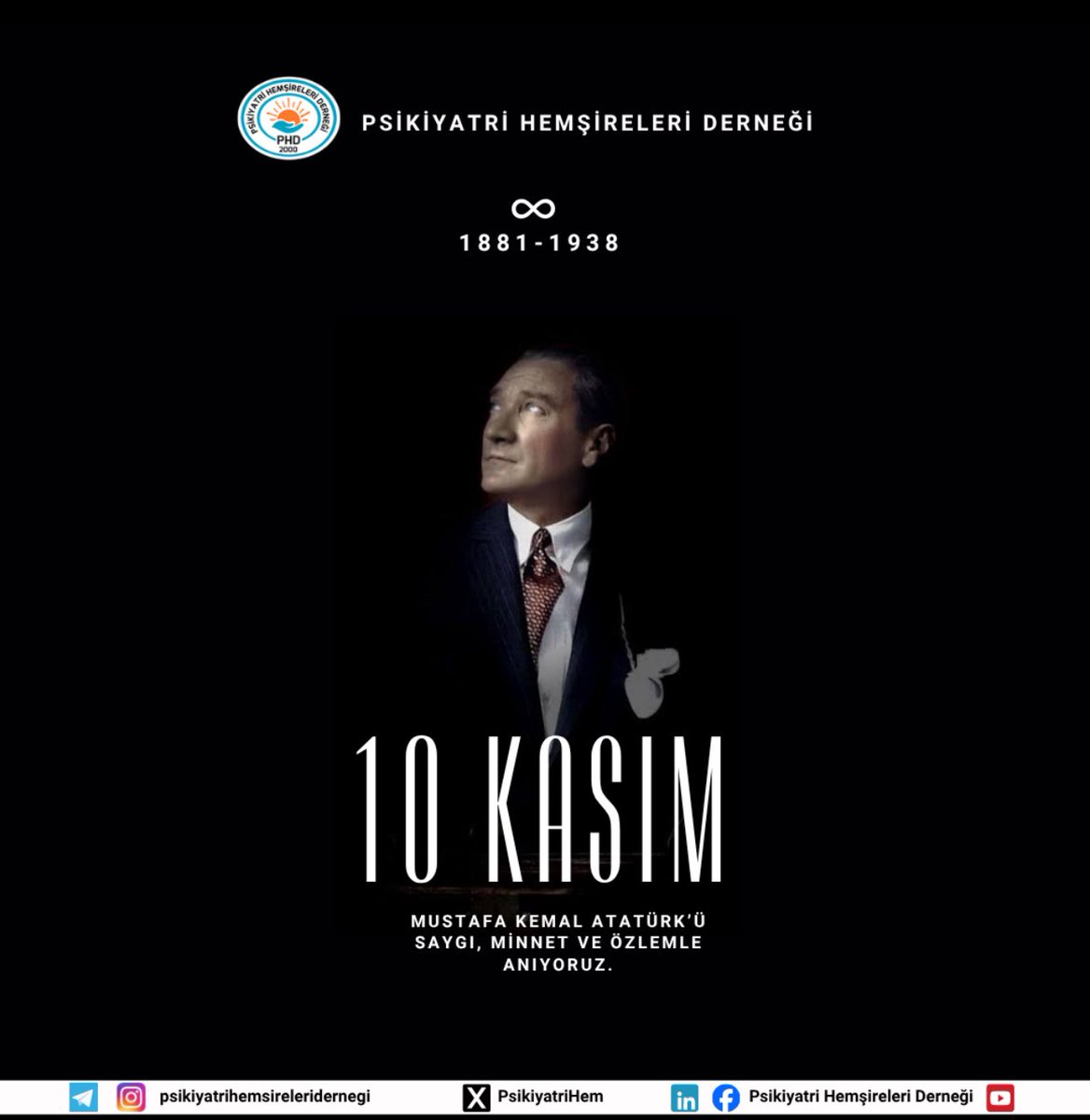 TgbShnn's tweet photo. November 10… We remember Mustafa Kemal Atatürk with respect, love, gratitude, and longing. https://t.co/NJCK1VBG4t
