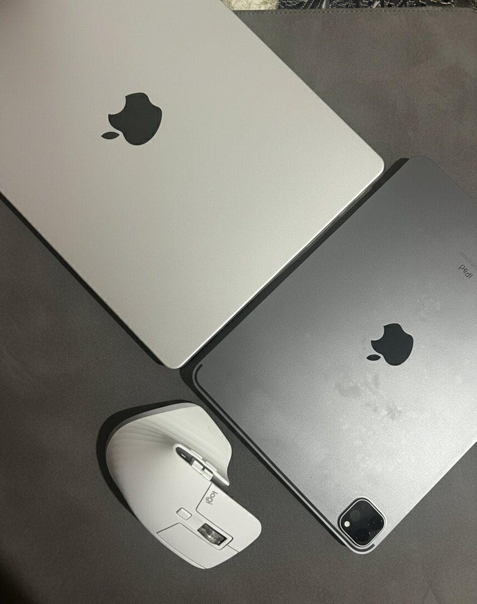 Abishekshe's tweet image. The ecosystem is transforming... 😇
Engineers drive innovation, designers shape experience — But I do both. 
#logitechg #MacBookPro #iPadPro