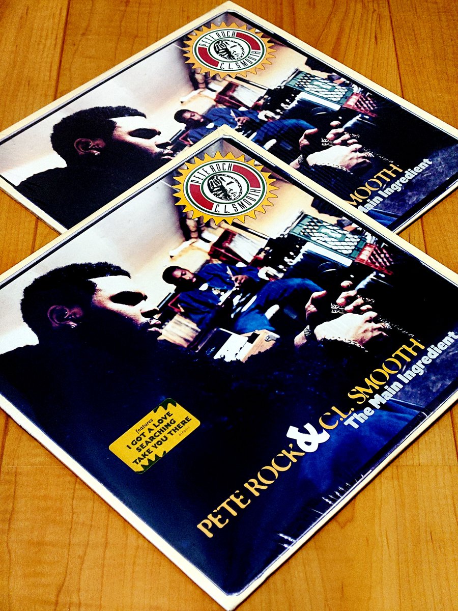 DJ_NITTA's tweet image. 私物レコード棚からひとつかみ！
今から31年前！ 
1994年11月08日発売された素晴らしいレコード！
US ORIGINAL LP盤
『PETE ROCK &amp;amp; C.L. SMOOTH / THE MAIN INGREDIENT』
同じ2枚レコード並べて見ちゃいました～😜👍
#PeteRockAndClSmooth #PeteRock #Vinyl #90sHipHop