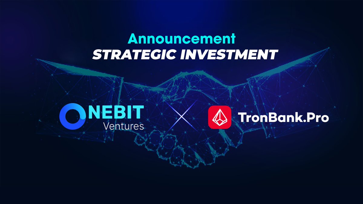 onebit_ventures's tweet image. Onebit Ventures has announced a strategic investment in @Tronbankpro, supporting its growth into a leading DeFi platform within the TRON ecosystem.

This collaboration will strengthen @Tronbankpro&apos;s capabilities in core businesses such as energy leasing, TRX staking, and on-chain…