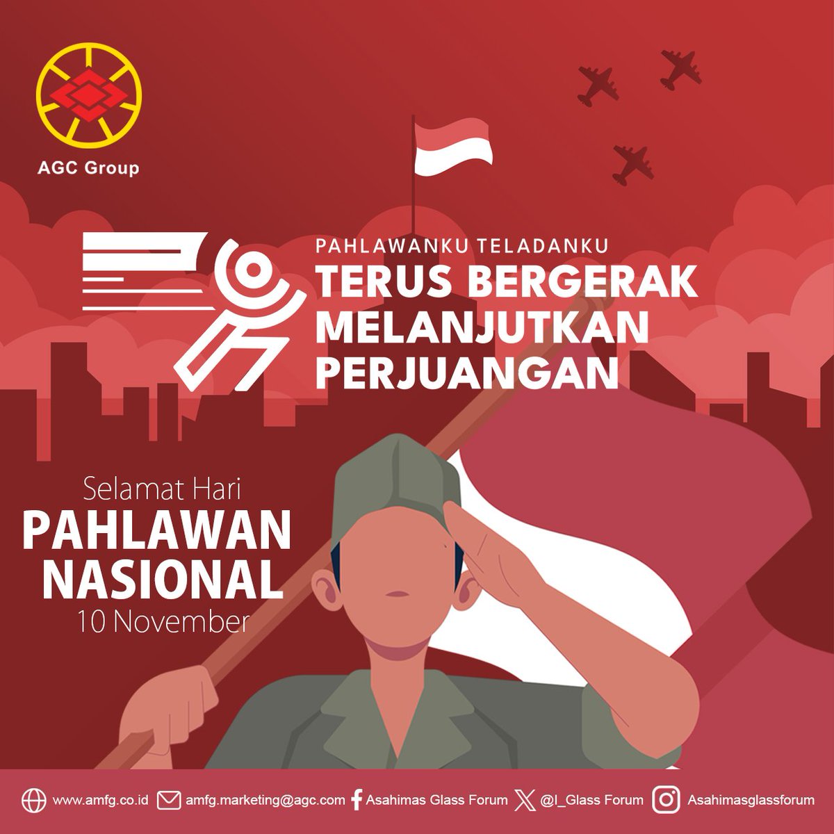 Selamat Hari Pahlawan Nasional, " Pahlawanku Teladanku terus bergerak melanjutkan perjuangan ".