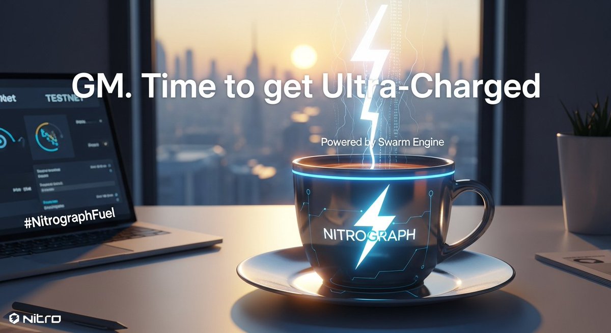 SVartikov's tweet image. GM fam time to get ultra charged  powered by #NitroGraph and fueled by Swarm Engine  let the AI energy flow through your morning
@Nitrograph