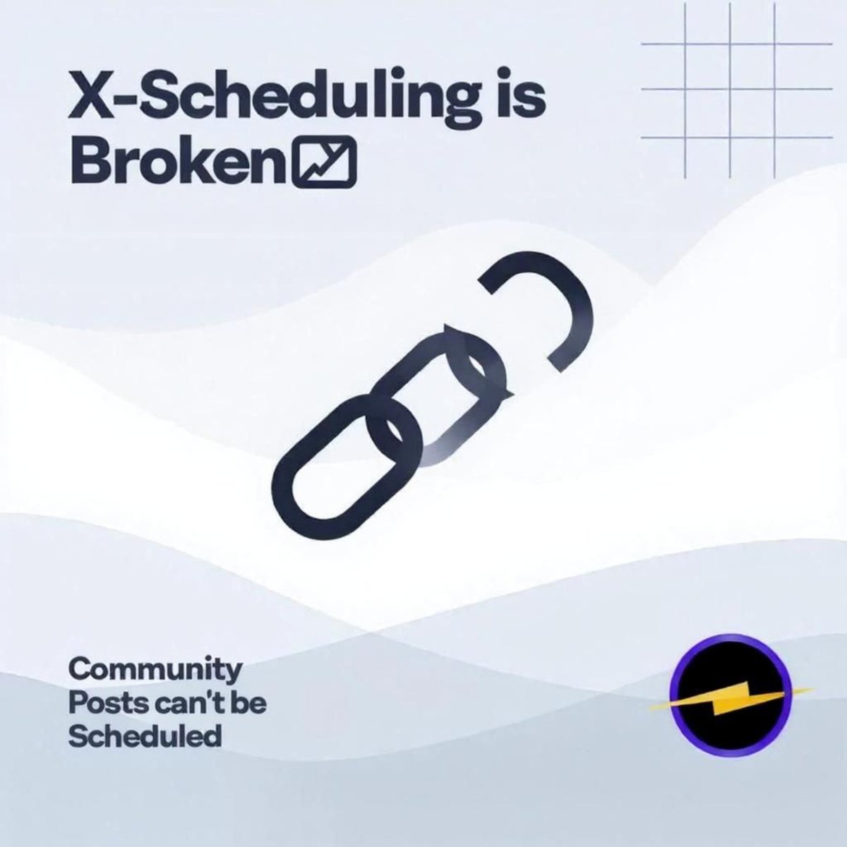 X's native scheduling is broken for communities 😤 You literally can't schedule posts to X communiti