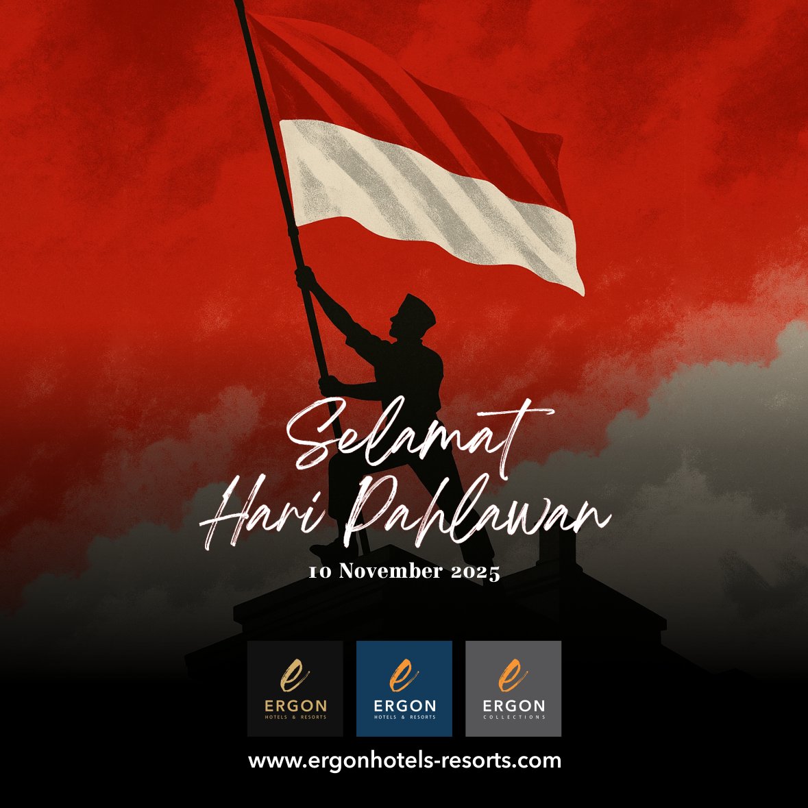 ErgonHotels's tweet photo. Pahlawanku Teladanku,Terus Bergerak,Melanjutkan Perjuangan
https://t.co/09xjfzjQMV
Good Stay, Good Life, Good Style

#EHR #ErgonBlack #ErgonBlue #ErgonCollections #ErgonHotelsResorts #ERGON #HariPahlawan #HariPahlawan2025 #PahlawankuTeladanku #TerusBergerak #MelanjutkanPerjuangan https://t.co/xWFuUkOLXc
