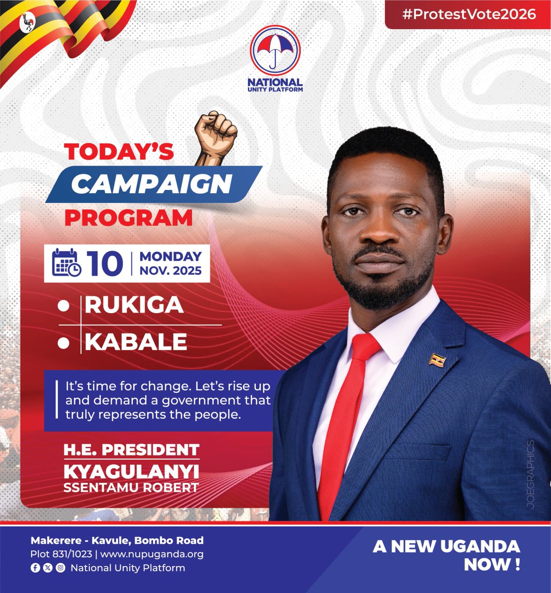 HEBobiwine's tweet photo. Rukiga and Kabale today!
#ANewUgandaNow
#ProtestVote2026 
#PeoplePowerOurPower https://t.co/YfmbFR5Jaz