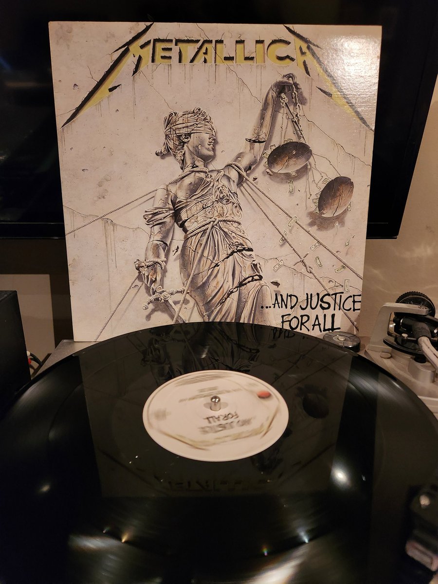 SpinVinyl1's tweet image. And Justice For All is my favorite Metallica album. One of the best thrash albums of all time though they were already moving on from  the thrash at this time. Such a fantastic album. This original Canadian press sounds great!
#Metallica #AndJusticeForAll #vinylrecords