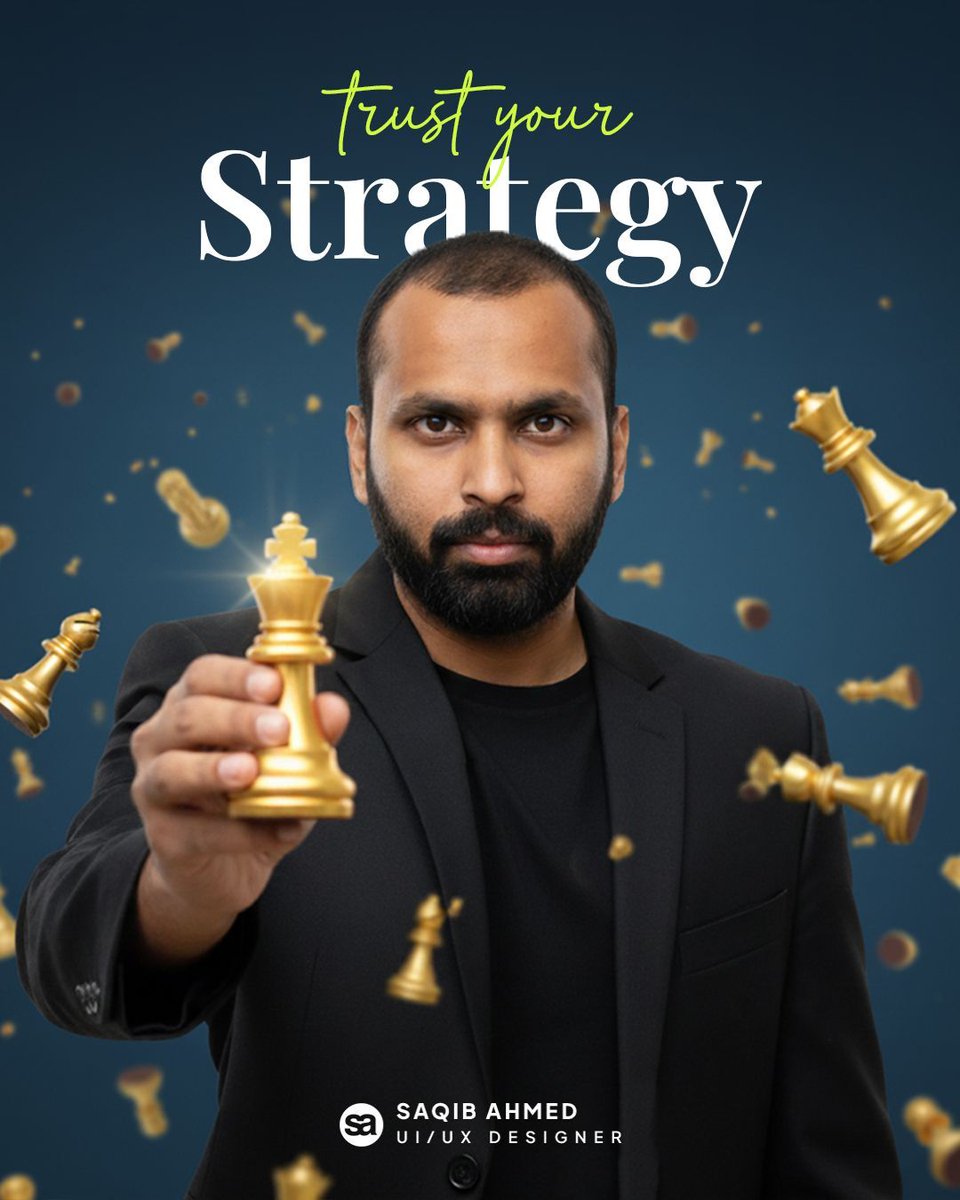 uiuxwithsaqib's tweet image. Every design decision is a move on the board. Sometimes you win. Sometimes you learn.

But if your strategy is strong, you’ll always stay ahead.

Trust your process, trust your design thinking, and trust your strategy. 

#DesignStrategy #UIDesign #UXDesign #uiuxwithsaqib