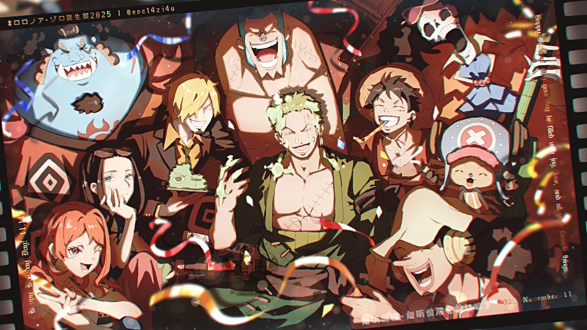 〚 ˚✧ *·｡𝓗𝓪𝓹𝓹𝔂 𝓑𝓲𝓻𝓽𝓱𝓭𝓪𝔂｡·* ✧˚   〛
💚💚💚
#ゾロ誕生祭
#ゾロ誕生祭2025
#ロロノア・ゾロ誕生祭
#ロロノア・ゾロ誕生祭2025