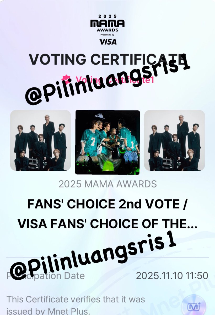 วันนี้โหวตวันสุดท้ายแล้วน๊าาา  ฝากรีหน่อยค้าบ

#2025MAMAVOTE #GOT7
