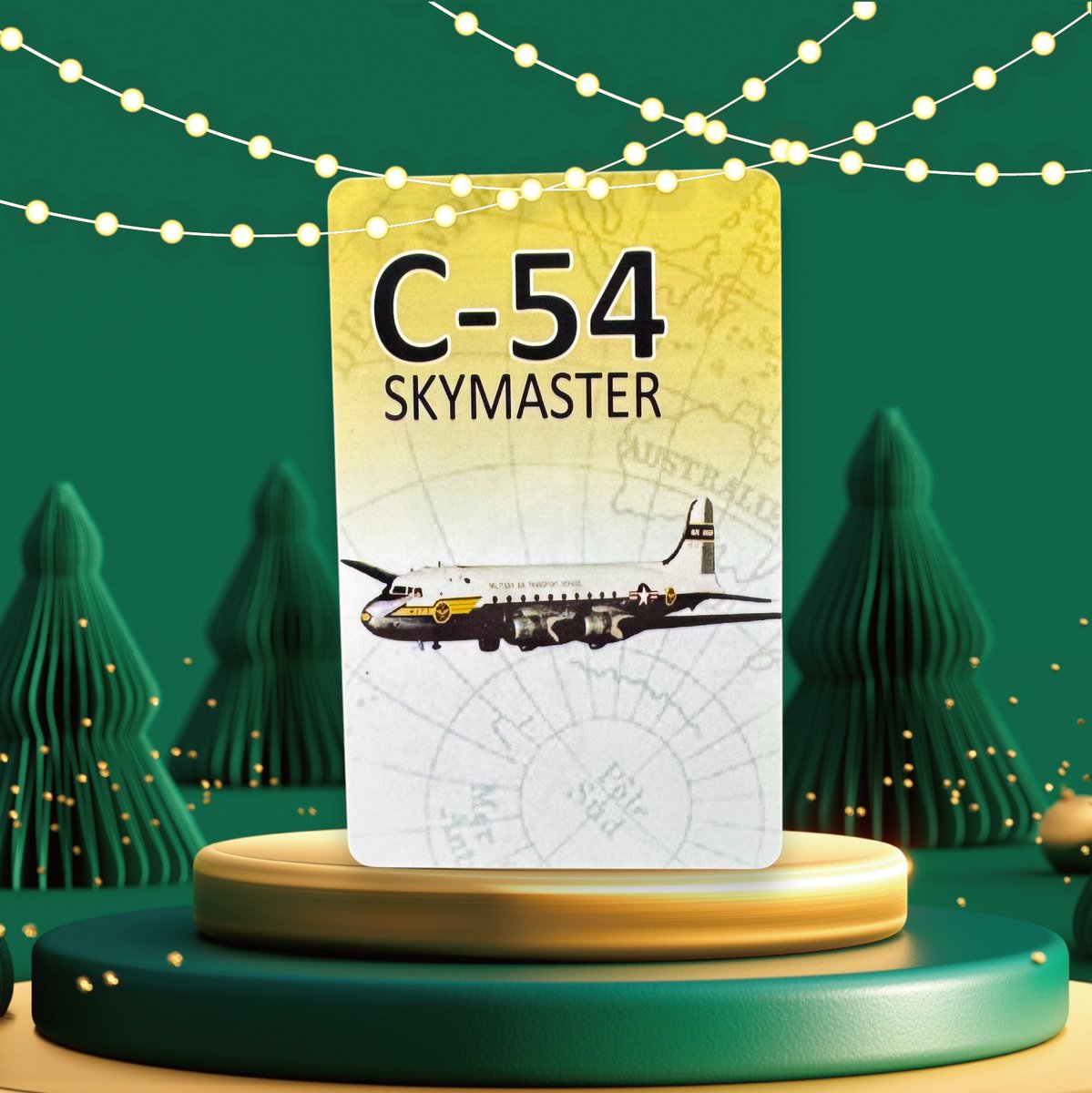 JetSetGOConnor's tweet photo. 🌟 C-54 Skymaster WWII & Korean War veteran! Unique gift for history buffs and vintage aircraft fans. Premium card! 🇺🇸✈️ https://t.co/twjO33pC3x #C54Skymaster #MilitaryHistory #GiftsForHim #AviationHistory #SecretSanta https://t.co/CezO1OMCpK