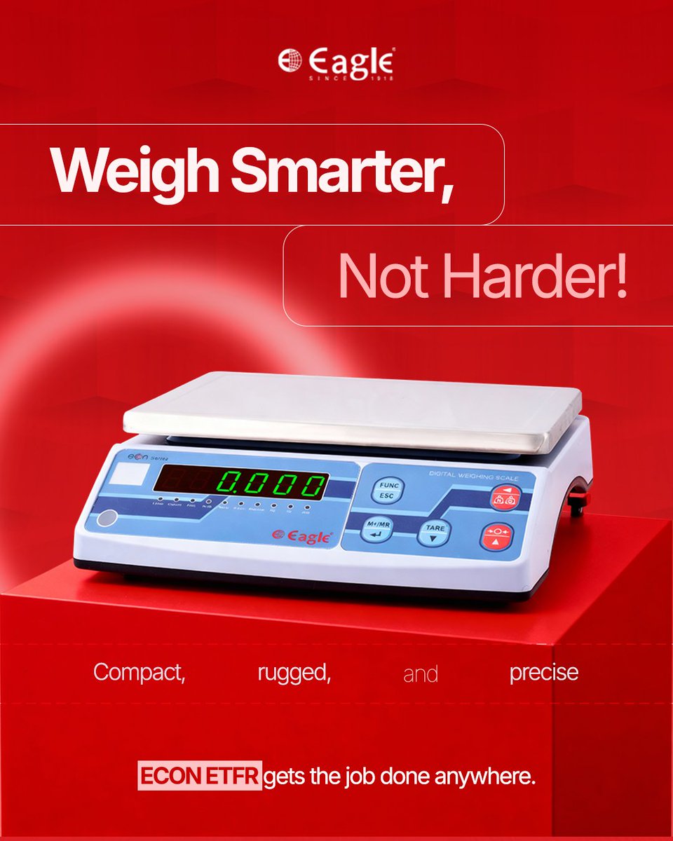 eagle_scales's tweet image. ECON ETFR delivers rugged accuracy wherever you go — fieldwork, warehouse, or shop floor.
Discover dependable weighing on the move!

eaglescales.in/product/econ-s…

#EagleScales #PortableScale #IndustrialTools #WeighAnywhere #RuggedPerformance #AccuracyMatters