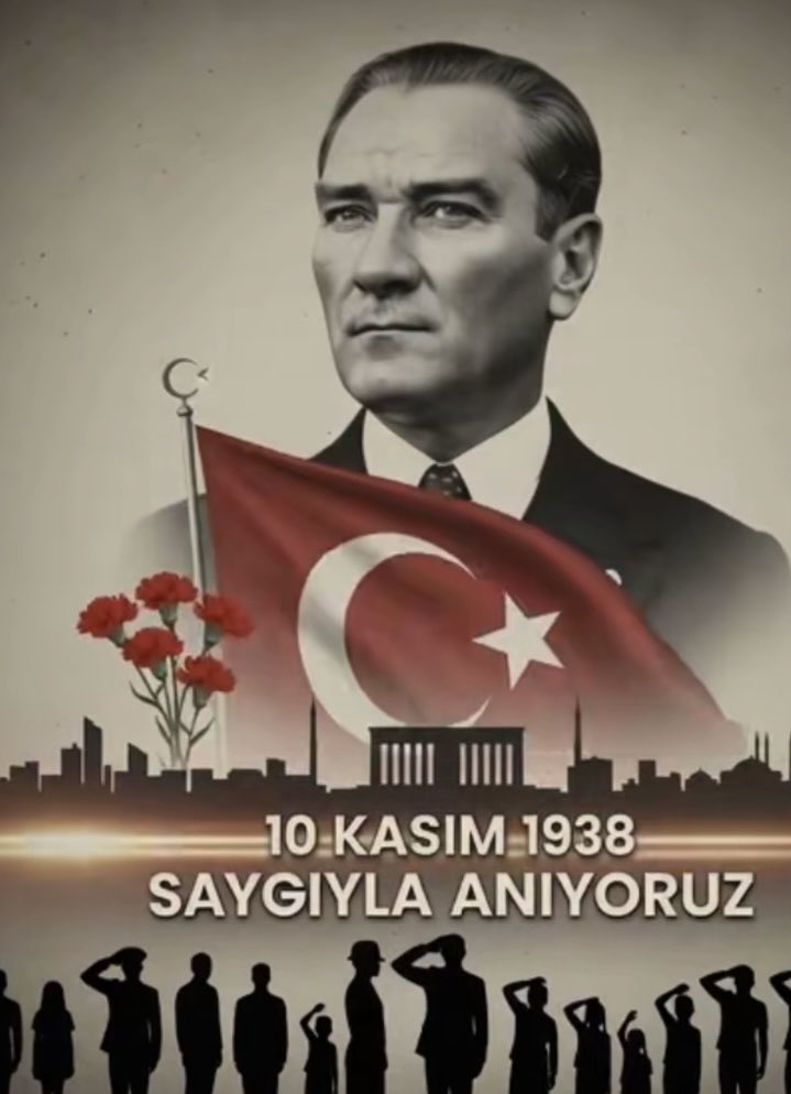 10 Kasım’a değil son kasım’a kadar sevgi saygı ve özlemle #10Kasım1938 
Ne Mutlu Türküm Diyene 
#MustafaKemalAtatürk
🇹🇷🇹🇷🇹🇷🇹🇷🇹🇷🇹🇷🇹🇷🇹🇷