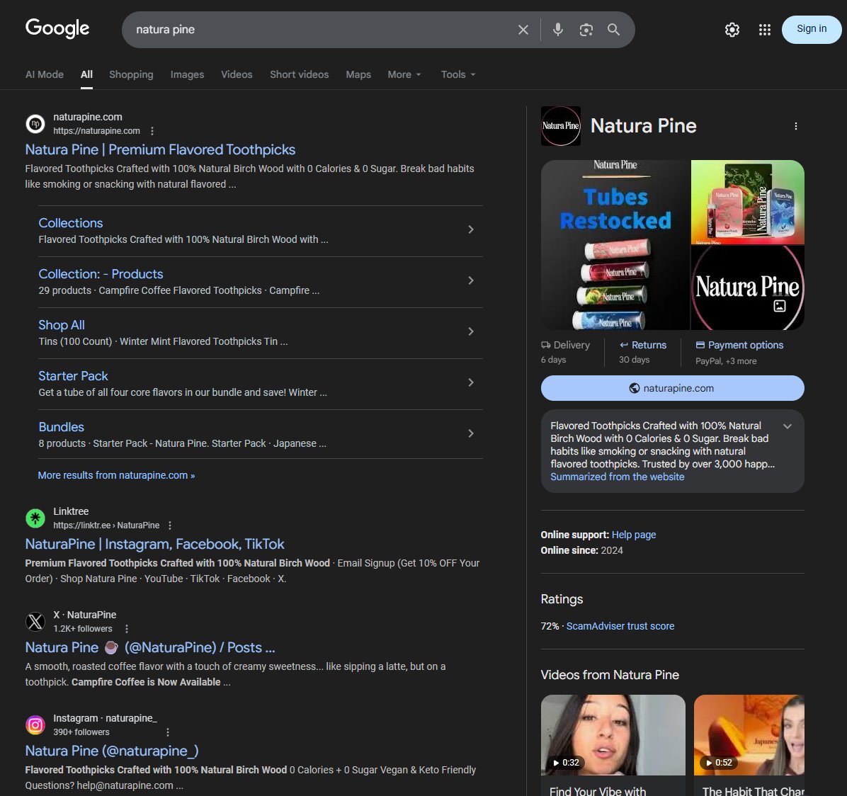 A satisfying moment for any D2C founder is when Google accurately lists your website in search results 🙏