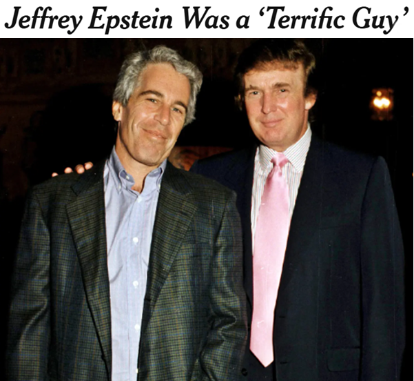 Sure, #Trump has done a poor job of creating better, cheaper healthcare, or stimulating the economy. 

But he excels at distracting from this late friend and child rapist.

#JeffreyEpstein 
#TrumpisaNationalDisgrace