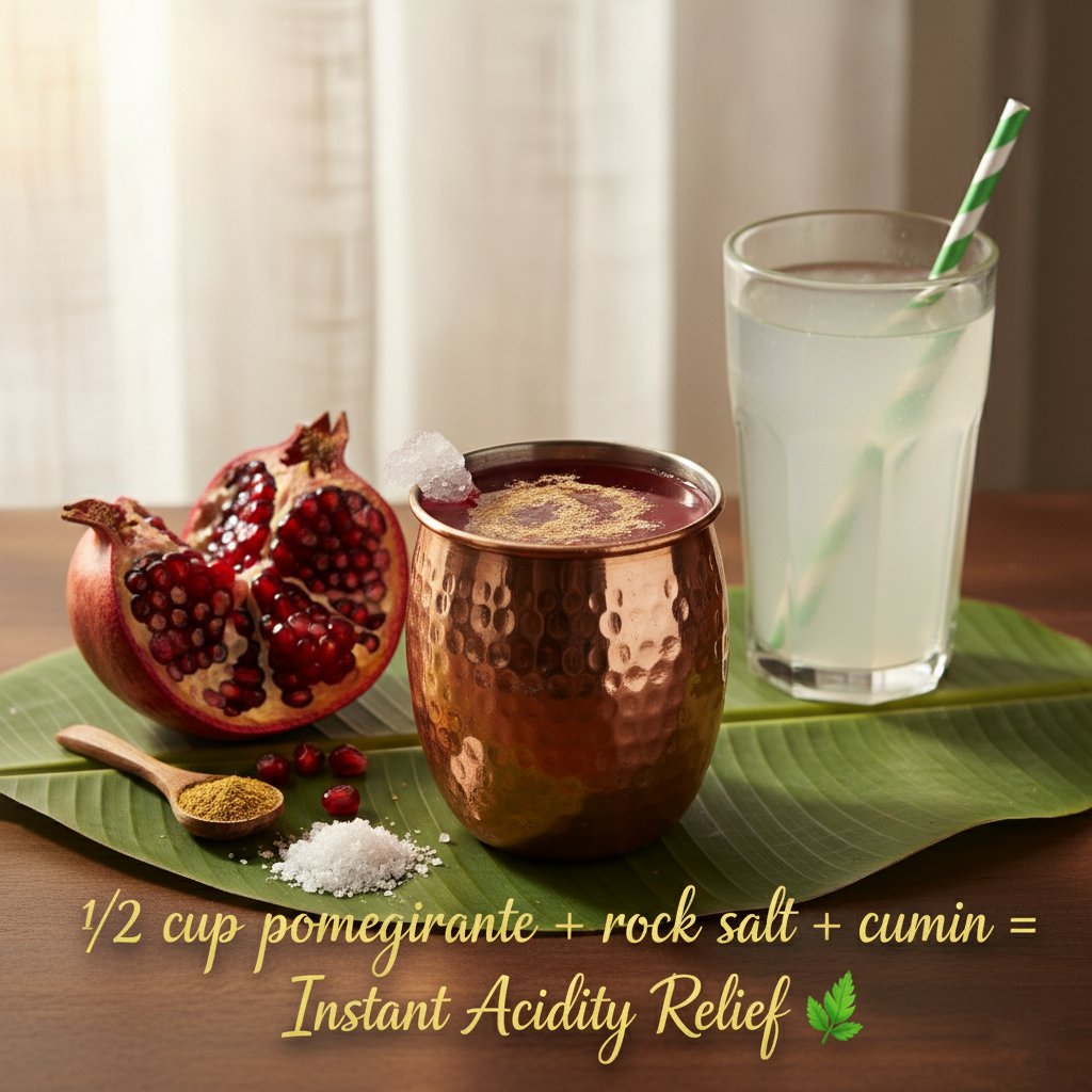 gutwellnessclub's tweet image. 🔥 Burning chest after every meal? 🔥
One 30-second sip ends it-  no antacids needed.

½ cup pomegranate juice + pinch of rock salt + cumin powder
calms acid &amp;amp; cools gut instantly.

Add coconut water midday for all-day relief.

Heal the fire, don’t just mask it.

#AcidityRelief