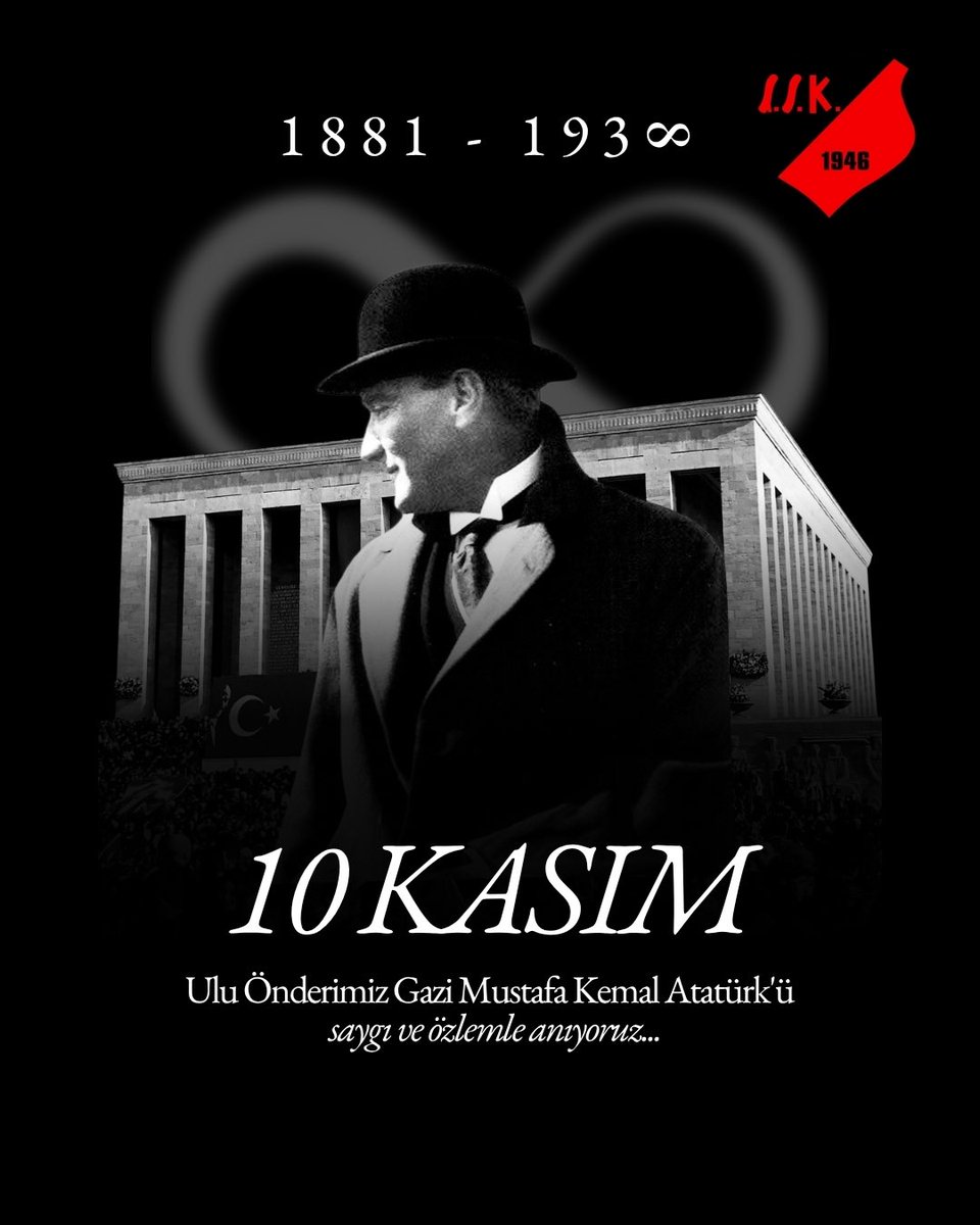 sislisporkulubu's tweet image. Cumhuriyetimizin kurucusu Gazi Mustafa Kemal Atatürk’ü, aramızdan ayrılışının 87’nci yılında saygı, rahmet ve minnetle anıyoruz.

#şişlihaber #şişlisporkulübü #10Kasım #MustafaKemalAtatürk #SaygıveMinnetle