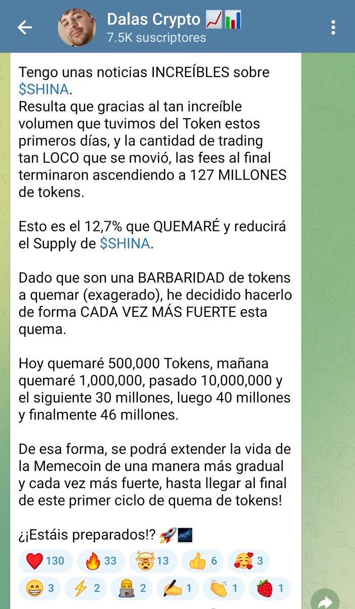 Javielcanino's tweet image. 🚨ALARMA DE SCAM🚨
▪︎ DALAS VUELVE A MENTIR A SUS SEGUIDORES‼️
Está vez les cuela una captura fake del momento de una quema de tokens.