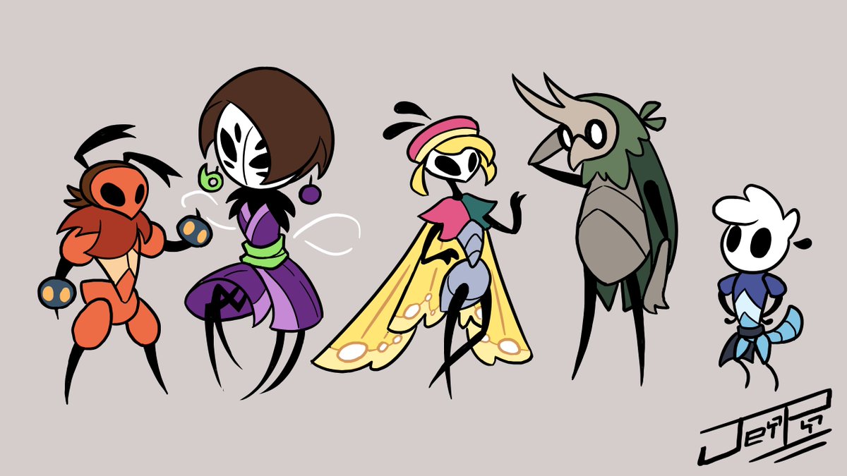 Terminé Silksong!!!!
Para celebrarlo se me ocurrió una dinamica de convertir a mis personajes en bichos del juego.
Los invito a intentarlo! #hollowknight #hollowknightsilkong