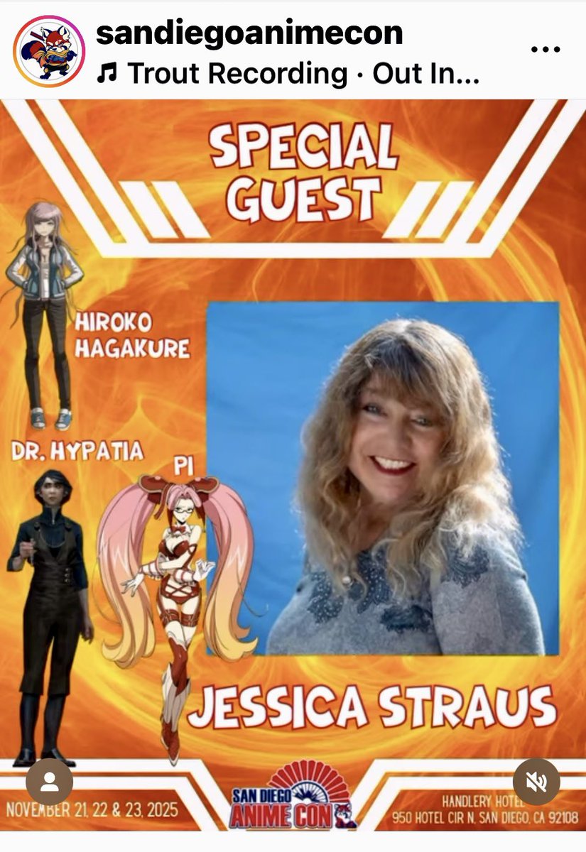 Hey San Diego Gaming &amp; Anime fans! 

In less than 2 weeks I’ll be in beautiful #sandiego to meet you all! 

Come chat with me on :
Sat., Nov. 22,  2025 
10am- 6pm
<a href="/SDAnimeCon/">SanDiegoAnimeCon</a> 
*Con event runs 11-21 thru 11-23
#GameOn 

sandiegoanimecon.com

#voiceactor #signing #Jurihan #sf6