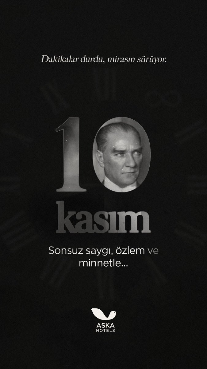Cumhuriyetimizin kurucusu Gazi Mustafa Kemal Atatürk’ü, aramızdan ayrılışının yıl dönümünde saygı, sevgi ve minnetle anıyoruz.