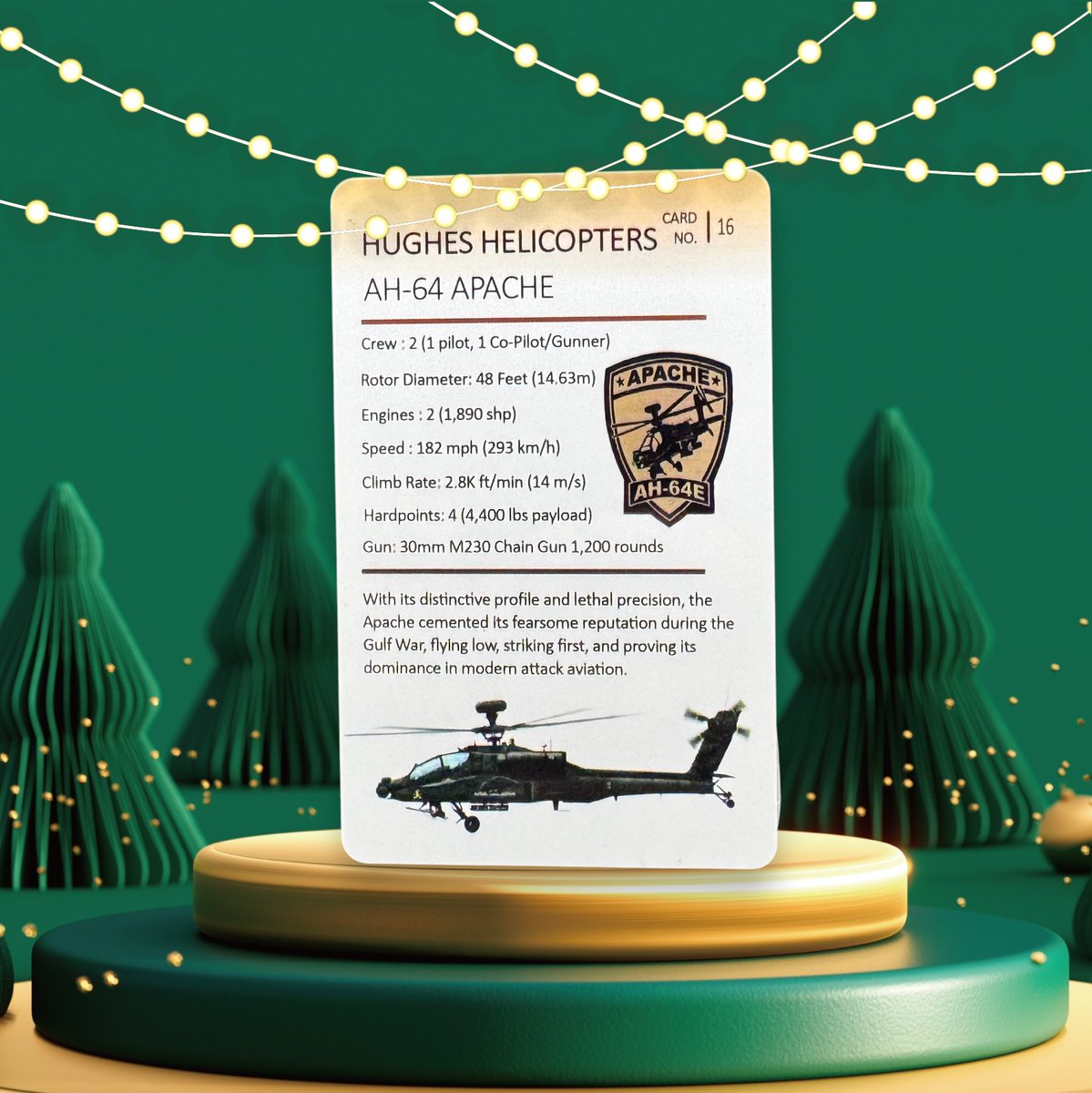 JetSetGOConnor's tweet image. 🚁 AH-64 Apache battlefield dominance! Perfect stocking stuffer for helicopter enthusiasts and military fans! 🎄🎅 tinyurl.com/2p9j3v3c #Apache #AttackHelicopter #StockingStuffers #AviationGifts #GiftsForPilots