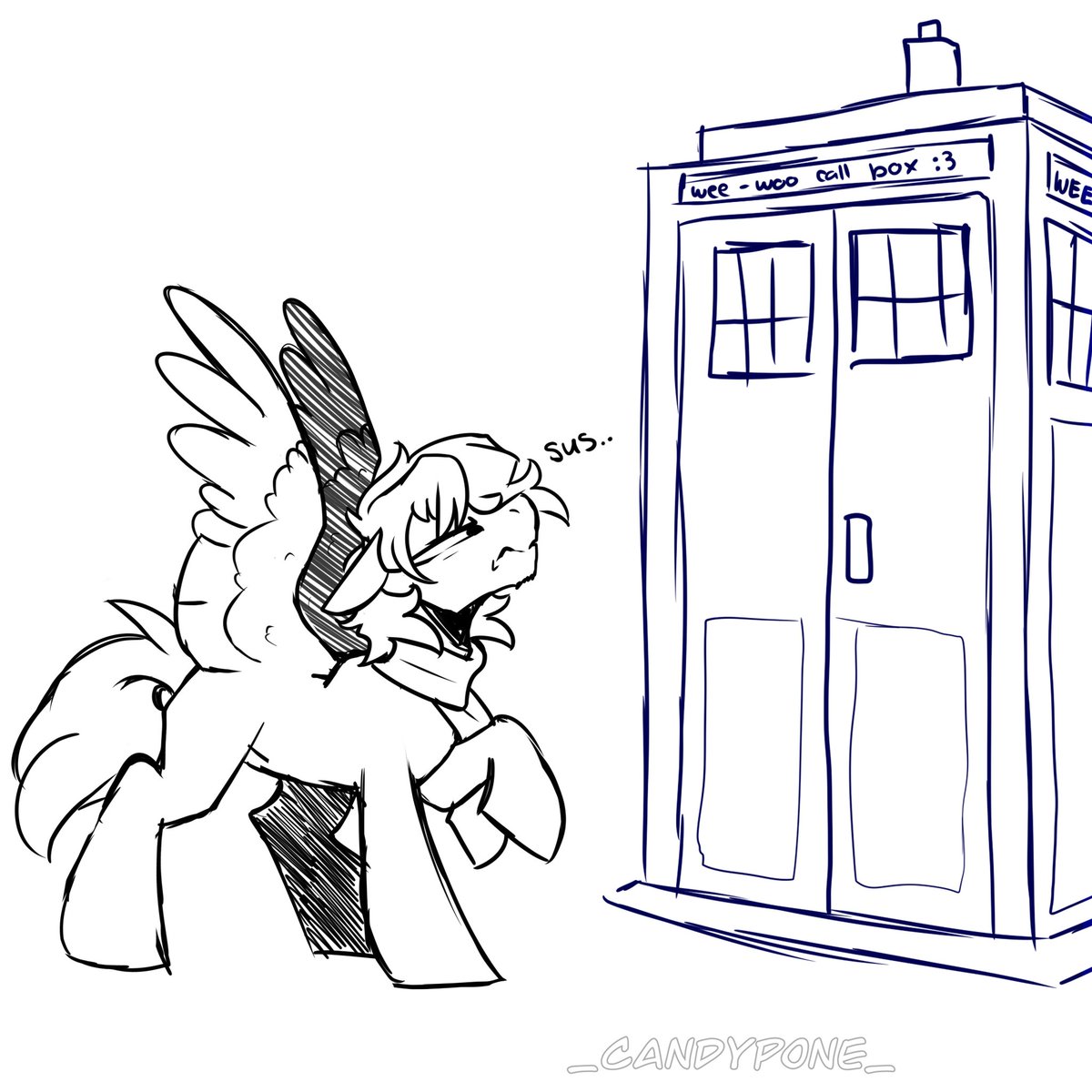 Alright horse enjoyers, sorry for potentially spamming your feed with football again.

Have Winter being angry over someone changing the words on his TARDIS