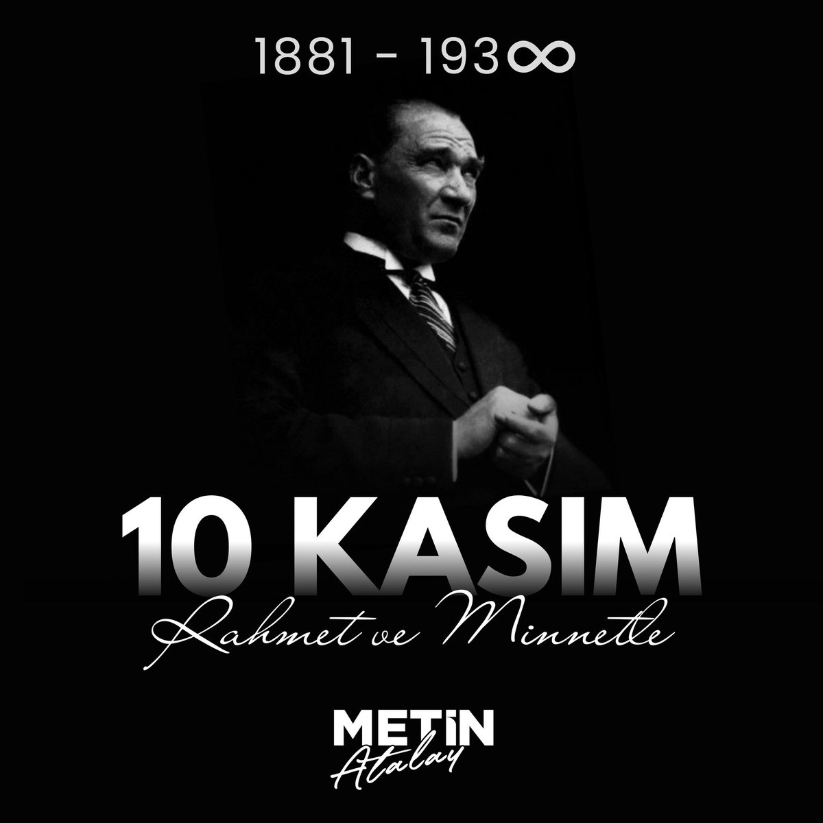 Cumhuriyetimizin banisi Gazi Mustafa Kemal ATATÜRK'ü ebediyete irtihalinin 87.yıldönümünde saygıyla yâd ediyorum.