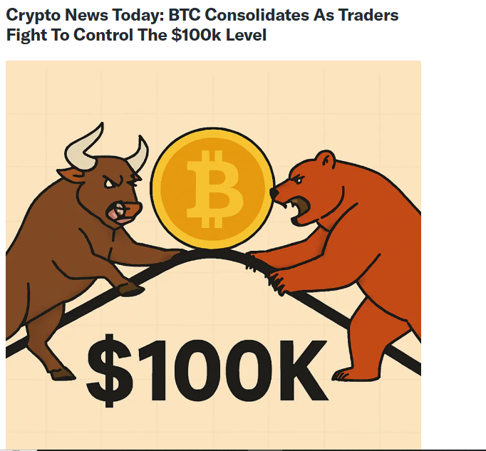 CoinsNewsToday's tweet photo. Crypto News Today: BTC Consolidates As Traders Fight To Control The $100k Level
In crypto news today, billions are being wiped off balance sheets as consolidates between $100.000 and $103,000.
#Bitcoin #BTC #Web3 #Blockchain #peggy #CoinsNewsToday #Solana #PDPD #Deadpoolswap https://t.co/096Ts9vEbF