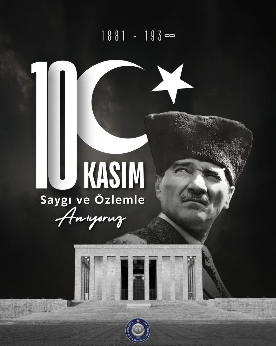 Ebediyete intikalinin yıldönümünde, Cumhuriyetimizin kurucusu Gazi Mustafa Kemal Atatürk’ü saygı, minnet ve özlemle anıyoruz.
#10Kasım