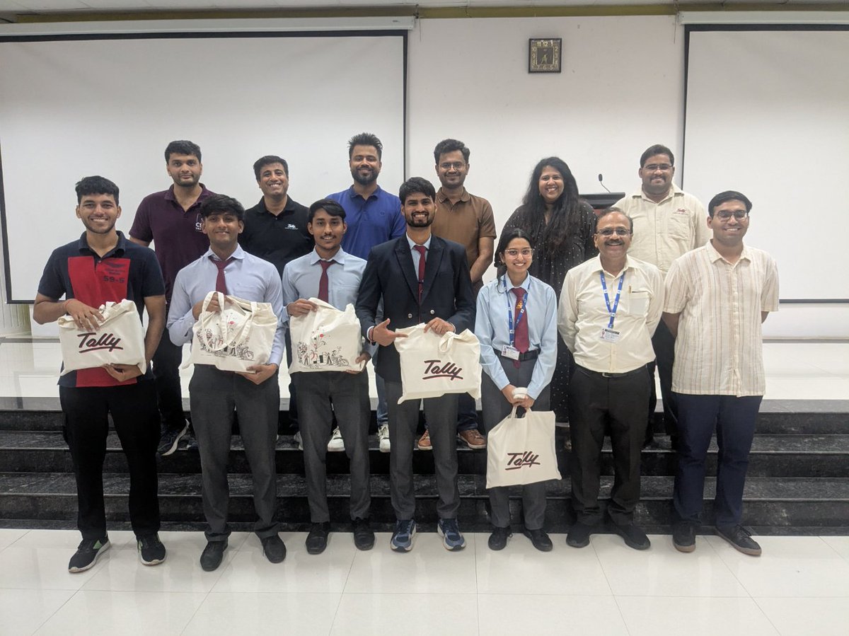 tallysolutions's tweet image. We’ve wrapped up another round of campus hiring for 2026, welcoming talented minds to our Corporate Information Systems (CIS) and Engineering teams from Christ University, Siddaganga Institute of Technology, Army Institute of Technology, Sir M. Visvesvaraya Institute of…