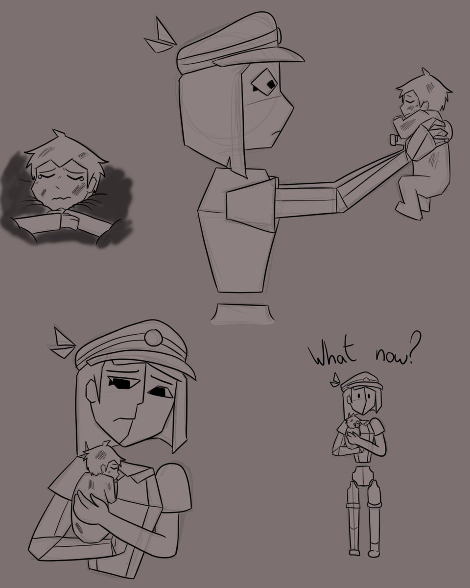 Nic_9900's tweet photo. I forgot to post these here but here are some drawings of an ENA &amp; Humanboard fic I'm writing 👍

Feat. Slight #enacoral 

-
#enadreambbq #ENA https://t.co/54rkh2fnJK
