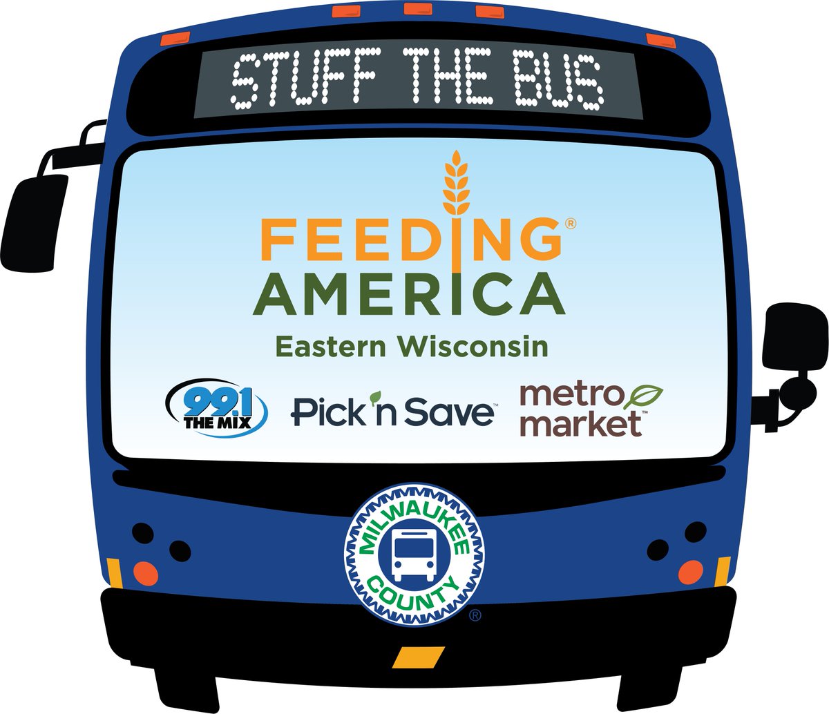 Join us on November 21 for our annual Stuff The Bus, benefitting Feeding America Eastern Wisconsin 🍗 Stop by Metro Market Brookfield on W. Capitol Drive from 3-5pm to donate and say hi to Alley &amp; DZ! 1037kissfm.com to see all participating locations 🚌