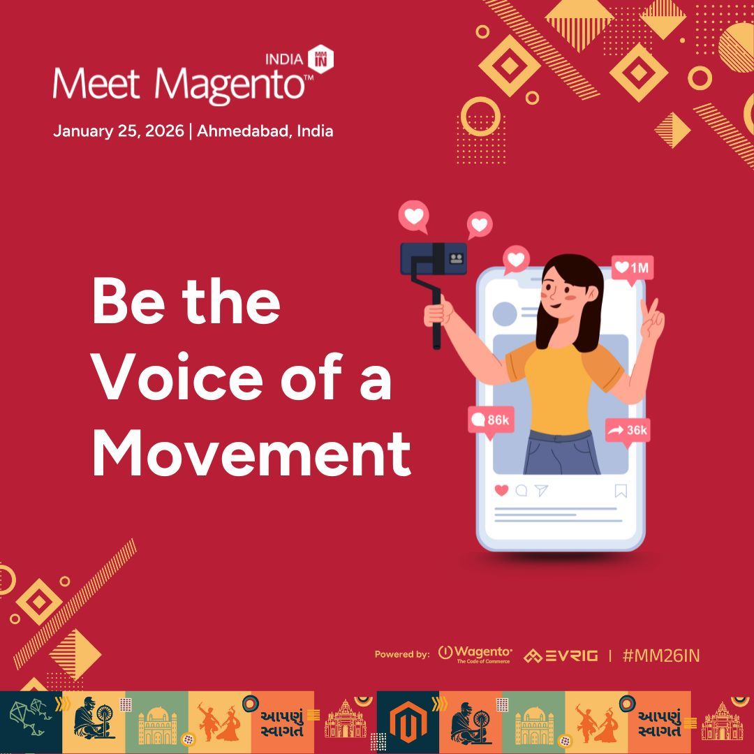 MeetMagentoIN's tweet image. Loved seeing this! 💥 The #MM26IN Influencer competition is back, time to share your best stories, memories, and moments with the Magento community. 🧡 Big shoutout to last year’s winner, Farhin Imtiyaz! Ready to take the crown next? 🏆 #MagentoCommunity