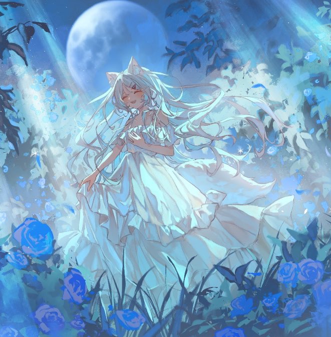 initialdta's tweet image. 工作一忙忘記還有一張😅
藍玫瑰
#MizukiArt
原圖一樣放小浠DC會員區