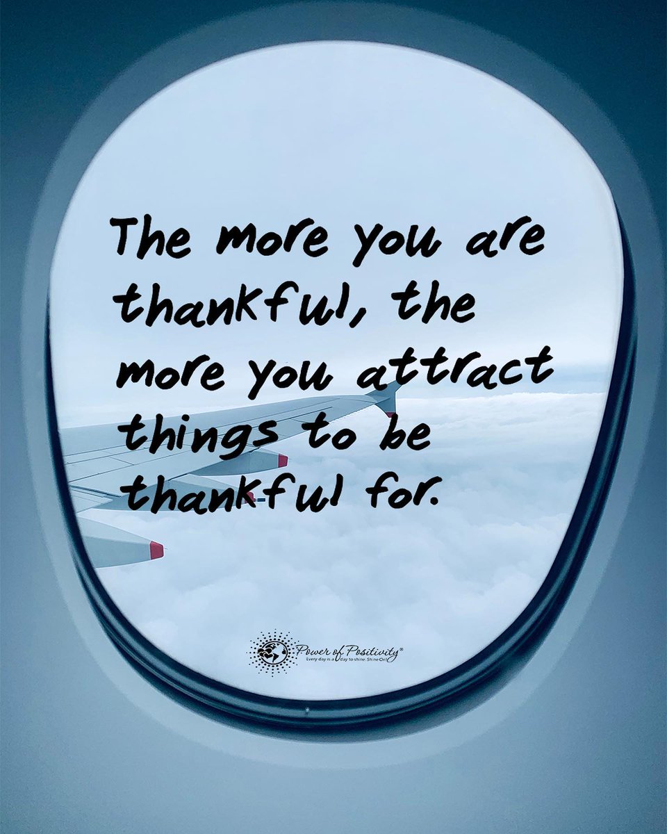 The more thankful you are, the more you attract things to be thankful for. 🌠🙏