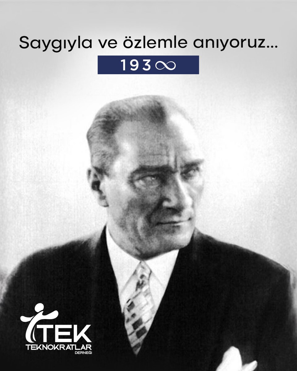Teknokratlar Derneği olarak, Cumhuriyetimizin kurucusu Gazi Mustafa Kemal Atatürk’ü, aramızdan ayrılışının 87. yıl dönümünde saygı, minnet ve özlemle anıyoruz.

Teknokratlar, Yapay Zeka'nın 2028 sonrası dünyayı darmadağın edeceği bir ortamda Türkiye'nin GP'28 (Gelecek Planı
