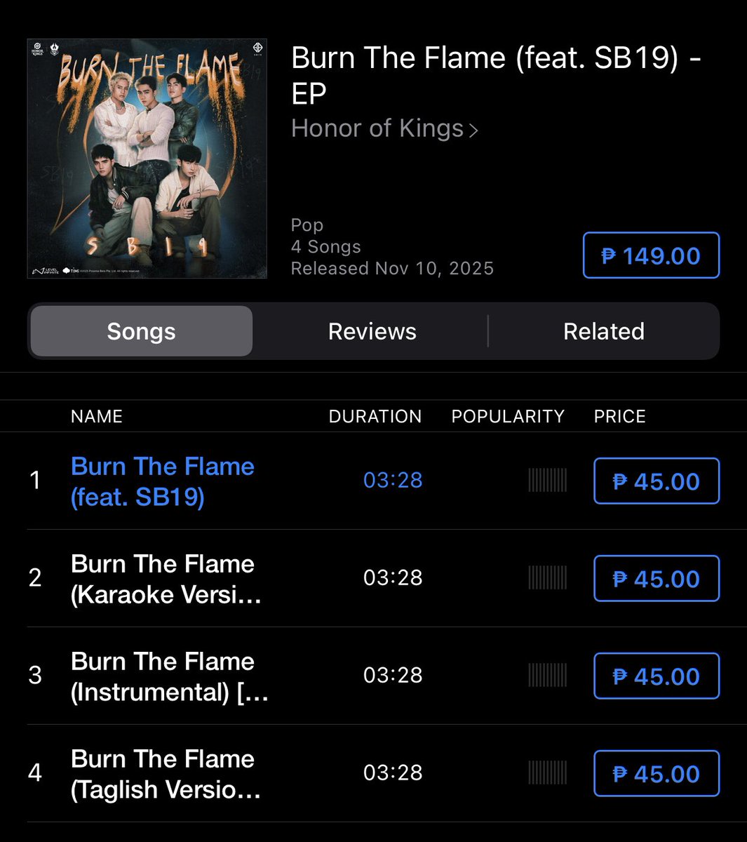 Bilhin muna isa-isa bago ang album.